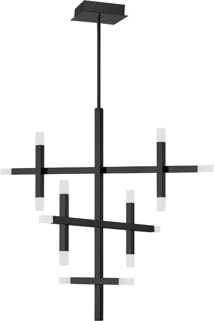 Dainolite ACS-3656C-MB-FR Acasia Modern Matte Black LED Chandelier Light
