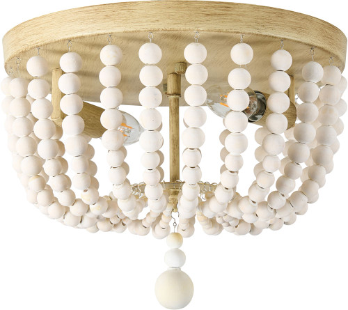 Dainolite BGT-132FH-VW Bridget Modern White Overhead Lighting