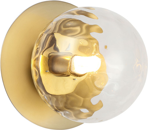 Dainolite BUR-51W-AGB-CL Burlat Modern Clear Wall Lighting Fixture