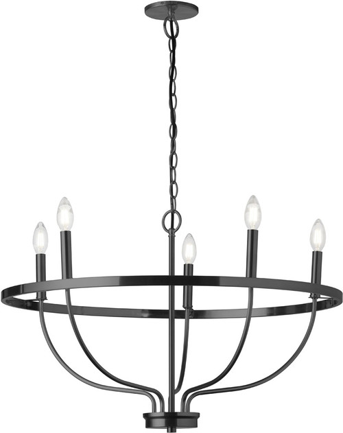 Dainolite CSR-295C-MB Cesar Modern Black Ceiling Chandelier