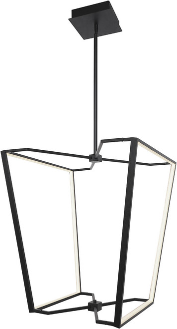 Dainolite CUR-2260C-MB Curant Contemporary Black LED 21" Foyer Lighting