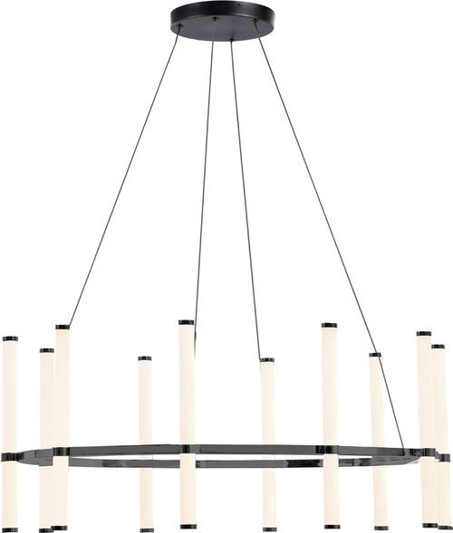 Dainolite CVT-3260C-MB Corvette Modern Black / White LED Chandelier Lamp
