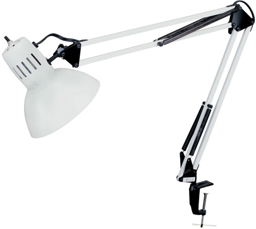 Dainolite DXL334-X-WH Working/Task Lamps Contemporary White Clamp Reading Light