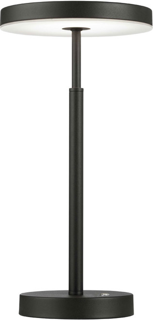 Dainolite FCE-1510LEDT-SB Francine Contemporary Sandy Black / White LED Table Lighting