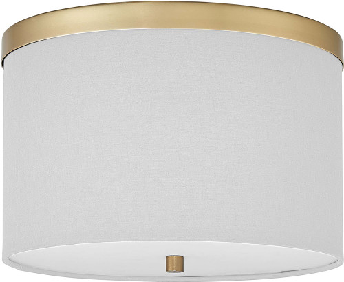 Dainolite FRD-122FH-AGB-WH Frederica Modern White Flush Lighting
