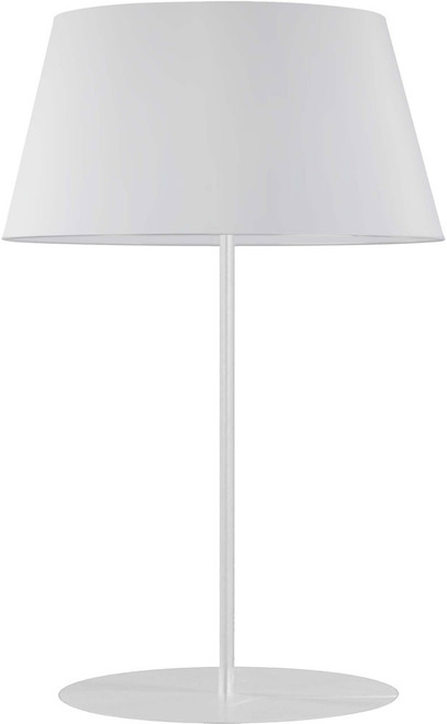 Dainolite GTC-R281T-MW-WH Gretchen Contemporary Matte White Table Lamp Lighting