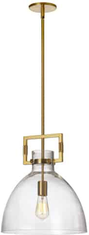 Dainolite LBY-141P-AGB Liberty Contemporary Clear Pendant Lamp
