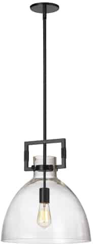 Dainolite LBY-141P-MB Liberty Modern Clear Pendant Light