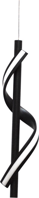 Dainolite JTN-178LEDP-MB Justine Modern Black LED Mini Hanging Lamp