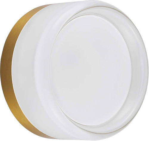 Dainolite LUC-515LEDW-AGB Lucia Contemporary White LED Light Sconce