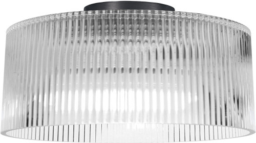 Dainolite NAD-123FH-MB-FL Nadine Contemporary Clear Ceiling Lighting Fixture