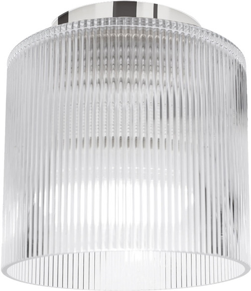 Dainolite NAD-71FH-PC-FL Nadine Contemporary Clear Overhead Lighting