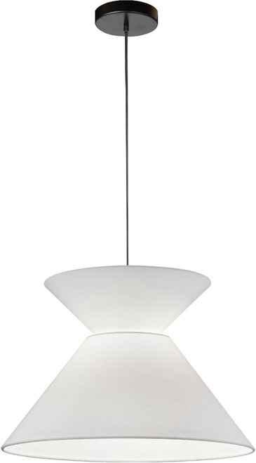 Dainolite PAT-181P-BK-790 Patricia Modern White / Black Lighting Pendant