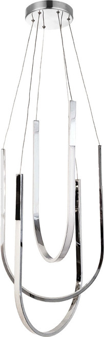 Dainolite PCR-1654LEDP-PC Pacari Contemporary Polished Chrome LED Multi Hanging Pendant Light