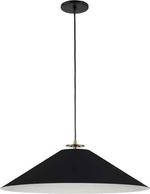 Dainolite PDC-241P-AGB-MB Prudence Contemporary Black / Aged Brass Lighting Pendant