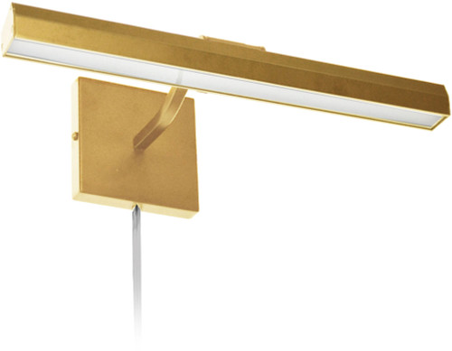 Dainolite PIC222-16LED-AGB Leonardo Modern Aged Brass / Frosted LED 16" Painting Light Fixture