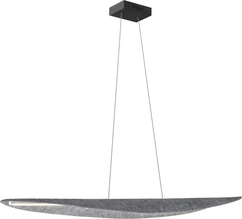 Dainolite PKN-4930HP-MB-500 Pinkerton Contemporary Grey / Black LED Kitchen Island Light Fixture