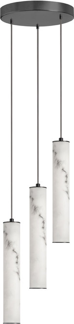 Dainolite RBN-1230LEDP-MB Reuben Contemporary Matte Black LED Multi Hanging Lamp