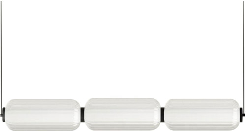 Dainolite RMA-3830LEDHP-MB Ramona Modern Clear LED Kitchen Island Light Fixture