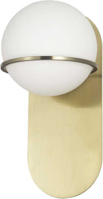 Dainolite SOF-121W-AGB Sofia Contemporary Aged Brass Sconce Lighting