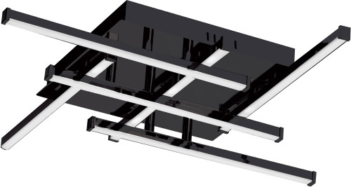 Dainolite SUM-2020FH-MB Summit Modern Black LED Overhead Lighting