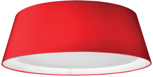 Dainolite TDLED-17FH-RD Modern Red / White LED Flush Mount Lighting
