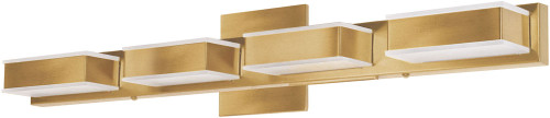 Dainolite VLD-215-4W-GLD Modern Aged Brass LED 4-Light Bathroom Vanity Lighting