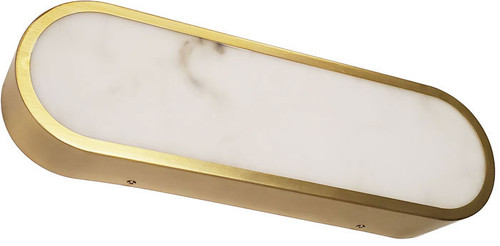 Dainolite WSH-1620LEDW-AGB Walsh Modern Aged Brass LED Wall Lighting Sconce