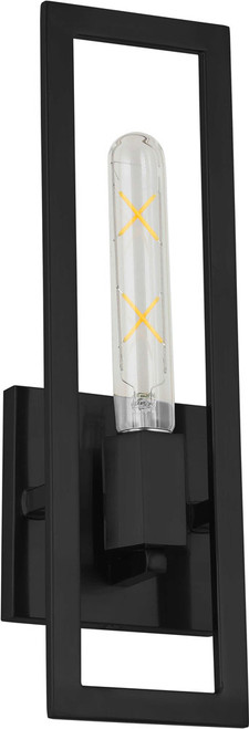 Dainolite WTS-141W-MB Wisteria Contemporary Matte Black Lighting Sconce