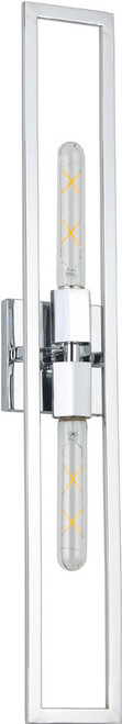 Dainolite WTS-292W-PC Wisteria Modern Polished Chrome Lighting Sconce