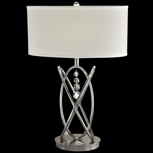 Dale Tiffany GT14040 Jupiter Polished Nickel Table Lamp