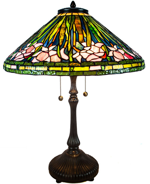 Dale Tiffany TT21152 Daffodil Tiffany Antique Bronze Table Lighting