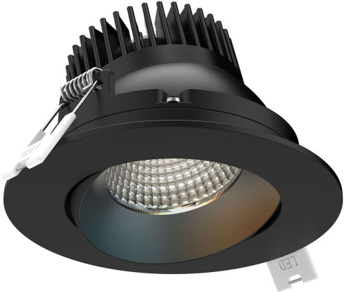 DALS Lighting DCP-GBR35-BK Revolve Pro Contemporary Matt Black LED 3.5" Recessed Light Insert