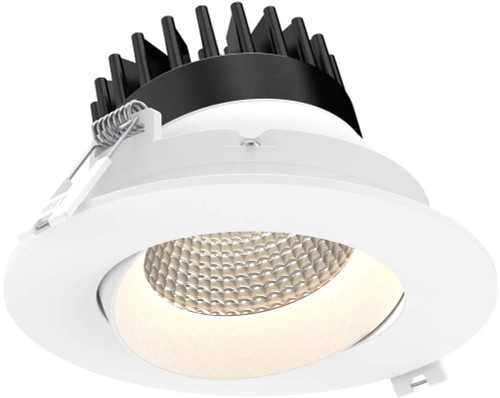 DALS Lighting GBR04-DW-WH Revolve Contemporary White LED 4" Down Lighting Insert