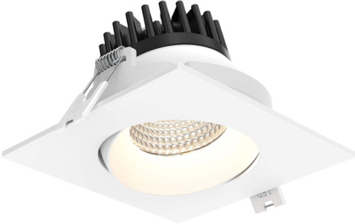 DALS Lighting GBR35SQ-CC-WH Revolve Contemporary White LED 4.25" Recessed Light Insert