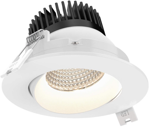 DALS Lighting GBR35-DW-WH Revolve Contemporary White LED 3.5" Recessed Light Insert