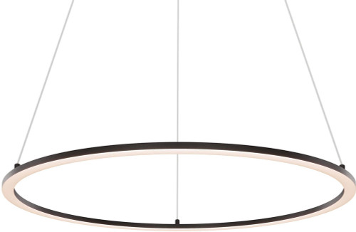DALS Lighting RGPD24-CC-BK Circa Contemporary Black LED Hanging Lamp