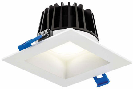 DALS Lighting RGR6SQ-CC-WH Modern White LED 6 Inch Square Gimbal Recessed Lighting Insert