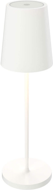 DALS Lighting RTL-3C-WH Glam Contemporary White LED Lighting Table Lamp