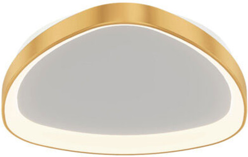 DALS Lighting TRFM22-CC-GD Pyra Contemporary Gold LED Flush Mount Light Fixture