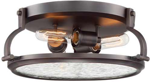 Designers Fountain 92123-SCB Eaton Modern Satin Copper Bronze Overhead Light Fixture