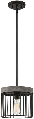 Designers Fountain D226M-10P-MB Aster Modern Matte Black Mini Hanging Light