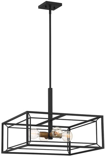Designers Fountain D237M-22P-MB Within Contemporary Matte Black Pendant Light