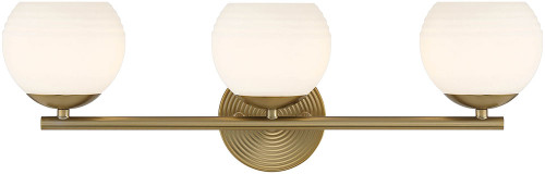 Designers Fountain D251H-3B-BG Moon Breeze Brushed Gold HalogenXenon 3-Light Bathroom Light Fixture