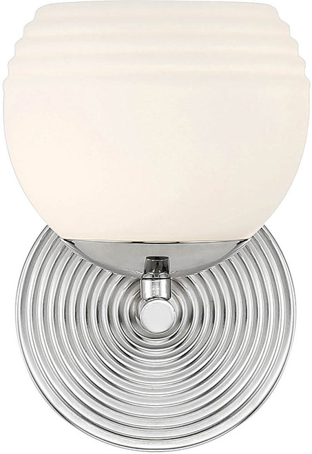 Designers Fountain D251H-WS-PN Moon Breeze Polished Nickel HalogenXenon Wall Sconce Light