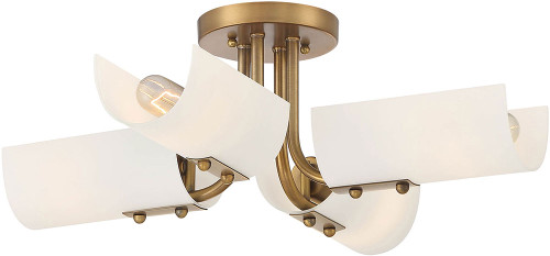 Designers Fountain D259M-SF-OSB Manhasset Contemporary Old Satin Brass Overhead Lighting