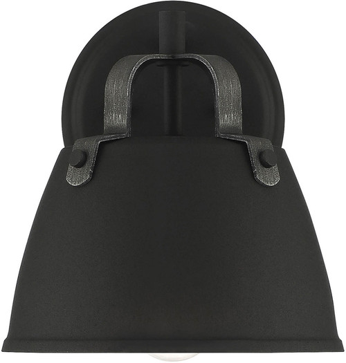 Designers Fountain D264M-8EW-BK Albany Black Outdoor 8" Lamp Sconce