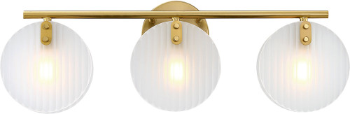 Designers Fountain D311C-3B-BG Sky Fall Contemporary Brushed Gold 3-Light Bath Sconce
