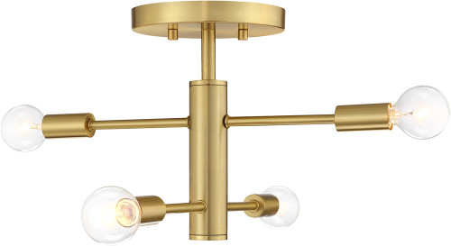 Designers Fountain D320C-SF-BG Arlo Modern Brushed Gold Ceiling Light Fixture