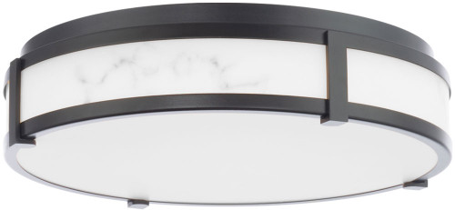 dweLED by WAC FM-27218-BK Constantine Modern Black LED 18" Ceiling Light Fixture